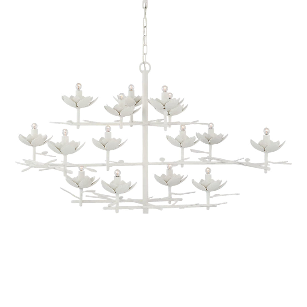 Visual Comfort Signature x Julie Neill Clementine Low Wide Tiered Chandelier