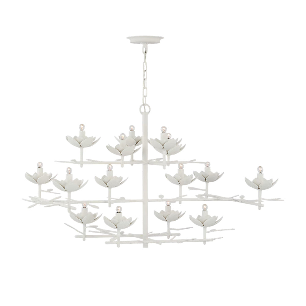 Visual Comfort Signature x Julie Neill Clementine Low Wide Tiered Chandelier