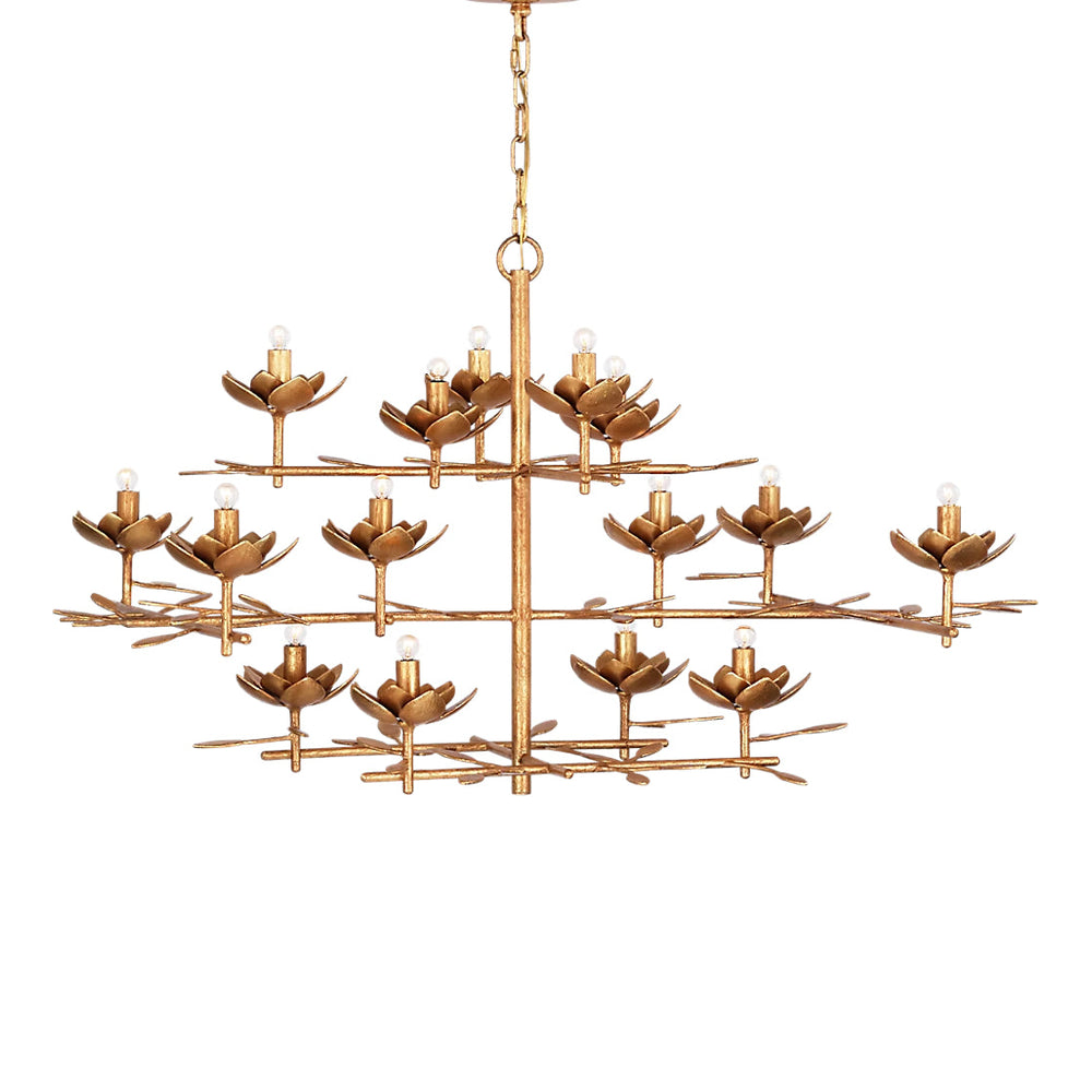 Visual Comfort Signature x Julie Neill Clementine Low Wide Tiered Chandelier