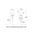 Visual Comfort Signature x Amber Lewis Clementine Tail Wall Sconce