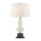 Visual Comfort Signature x Thomas O'Brien Dani Table Lamp  option Alabaster and Black Marble