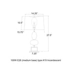 Visual Comfort Signature x Thomas O'Brien Dani Table Lamp