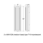 Thomas O'Brien x Visual Comfort Dresser Bathroom Vanity Light