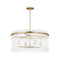 Drew and Jonathan Finley Chandelier  option Satin Brass
