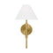 Drew and Jonathan Porteau Wall Sconce  option Satin Brass