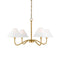 Drew and Jonathan Eldon Chandelier  option Satin Brass