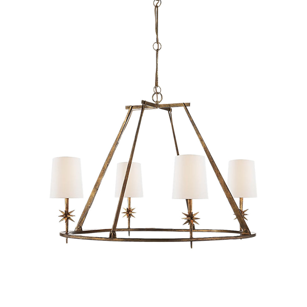 Visual Comfort Signature x Ian K. Fowler Etoile Round Chandelier