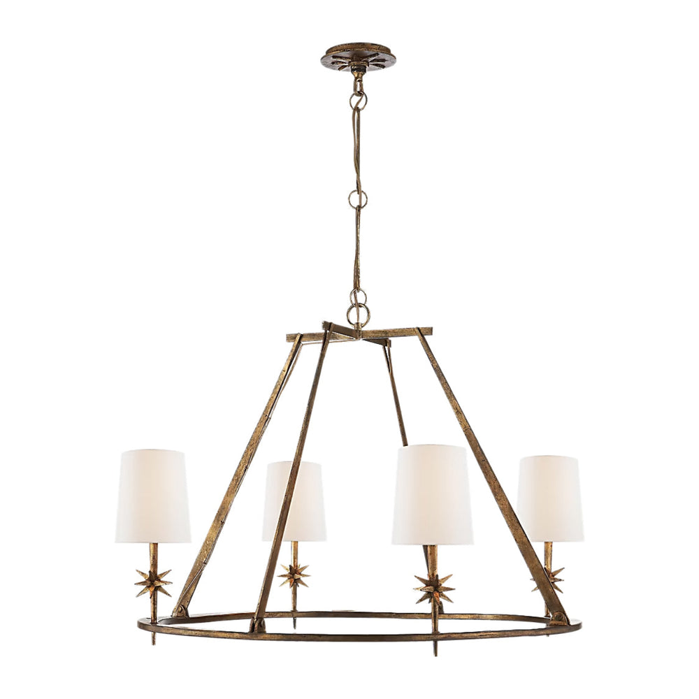 Visual Comfort Signature x Ian K. Fowler Etoile Round Chandelier