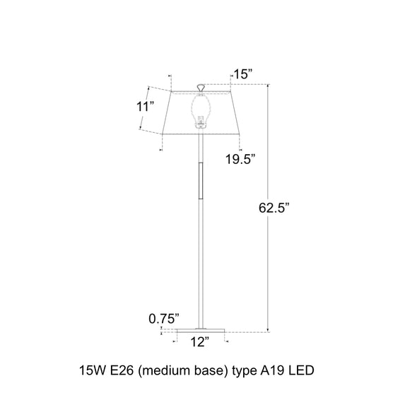 Visual Comfort Signature x Amber Lewis Griffin Floor Lamp