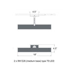 Visual Comfort Signature x Chapman and Myers Halwell Picture Light