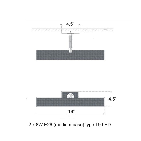 Visual Comfort Signature x Chapman and Myers Halwell Picture Light