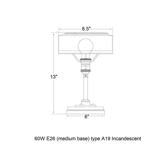 Thomas O'Brien x Visual Comfort Henley Table Lamp