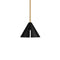 Kelly Wearstler Cambre LED Pendant Light  option Midnight Black / Medium: 12 in width