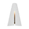 Kelly Wearstler Cambre LED Wall Sconce  option Matte White / Medium: 13 in height