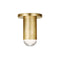 Kelly Wearstler Ebell LED Flush Mount  option Natural Brass
