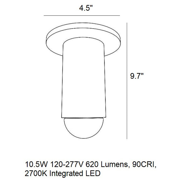 Kelly Wearstler Ebell LED Flush Mount