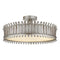 Visual Comfort Signature x Suzanne Kasler Leslie Semi Flush Mount  option Burnished Silver Leaf