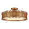 Visual Comfort Signature x Suzanne Kasler Leslie Semi Flush Mount  option Gilded Iron