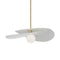 Visual Comfort Signature x Windsor Smith Mahalo Tiered Pendant Light  option Hand Rubbed Antique Brass / Matte White