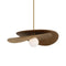 Visual Comfort Signature x Windsor Smith Mahalo Tiered Pendant Light  option Hand Rubbed Antique Brass / Natural Oak