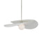Visual Comfort Signature x Windsor Smith Mahalo Tiered Pendant Light  option Polished Nickel / Matte White