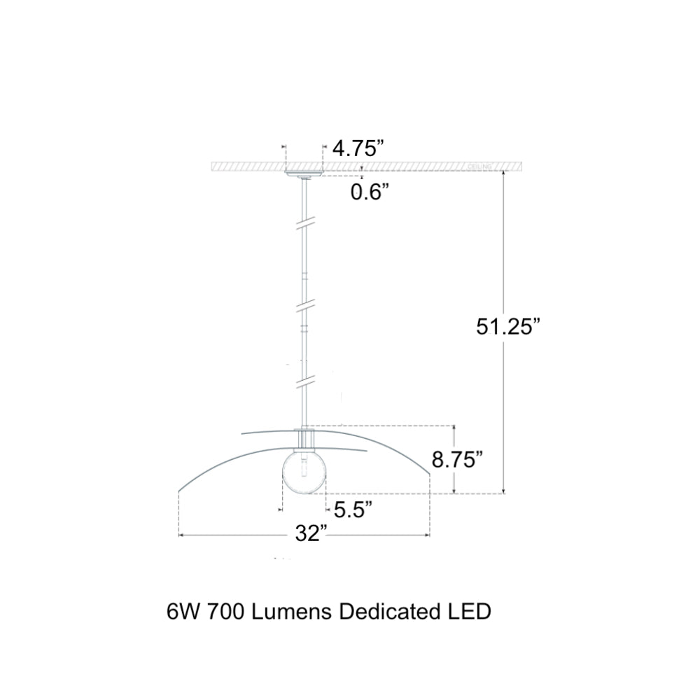 Visual Comfort Signature x Windsor Smith Mahalo Tiered Pendant Light