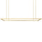 Mick De Giulio Stagger Halo LED Linear Pendant Light  option Natural Brass