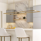Mick De Giulio Stagger Halo LED Linear Pendant Light