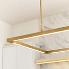 Mick De Giulio Stagger Halo LED Linear Pendant Light