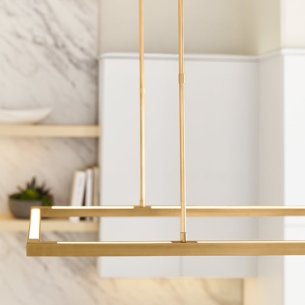Mick De Giulio Stagger Halo LED Linear Pendant Light