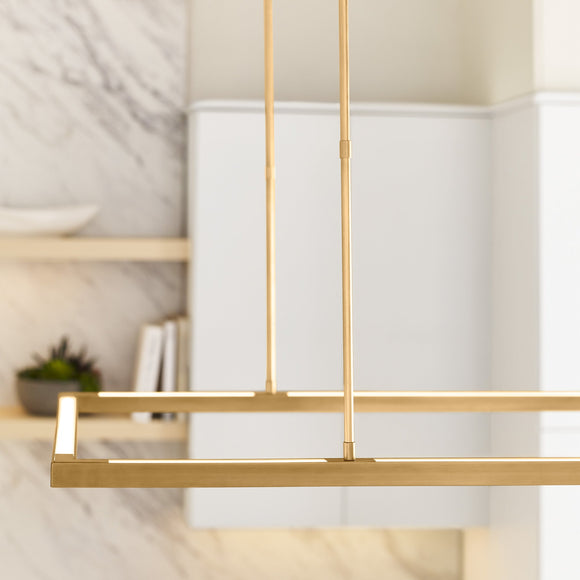 Mick De Giulio Stagger Halo LED Linear Pendant Light