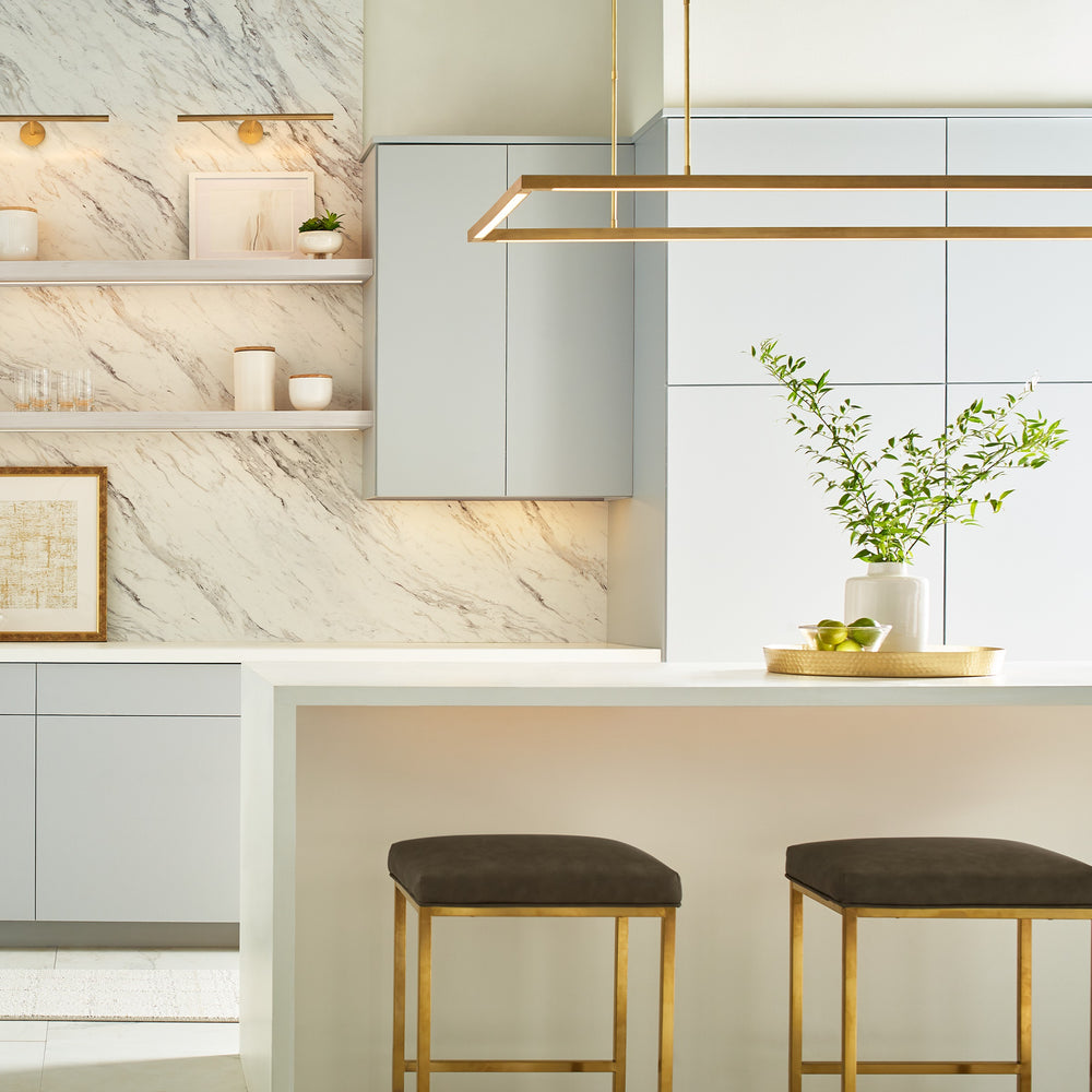 Mick De Giulio Stagger Halo LED Linear Pendant Light