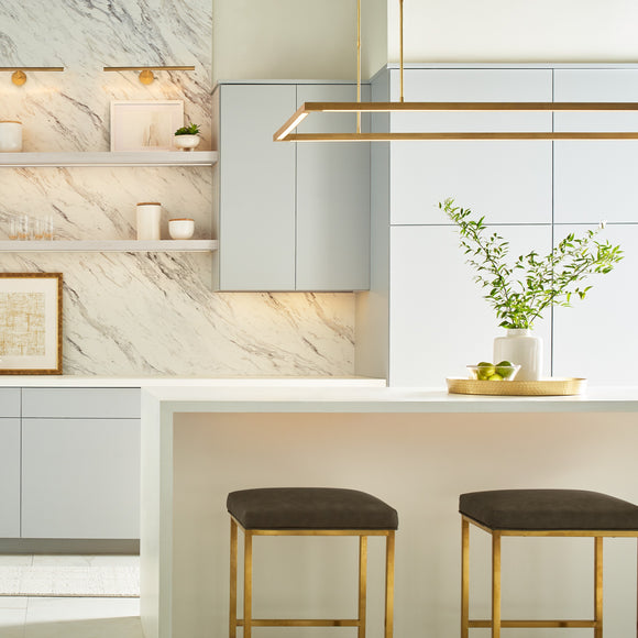 Mick De Giulio Stagger Halo LED Linear Pendant Light