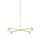 Sean Lavin Midrand Crystal LED Chandelier  option Hand-Rubbed Antique Brass
