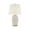 Visual Comfort Signature x Kelly Wearstler Phoebe Stacked Table Lamp  option Antiqued White Ceramic