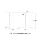 Visual Comfort Signature x Amber Lewis Ponce Linear Pendant Light
