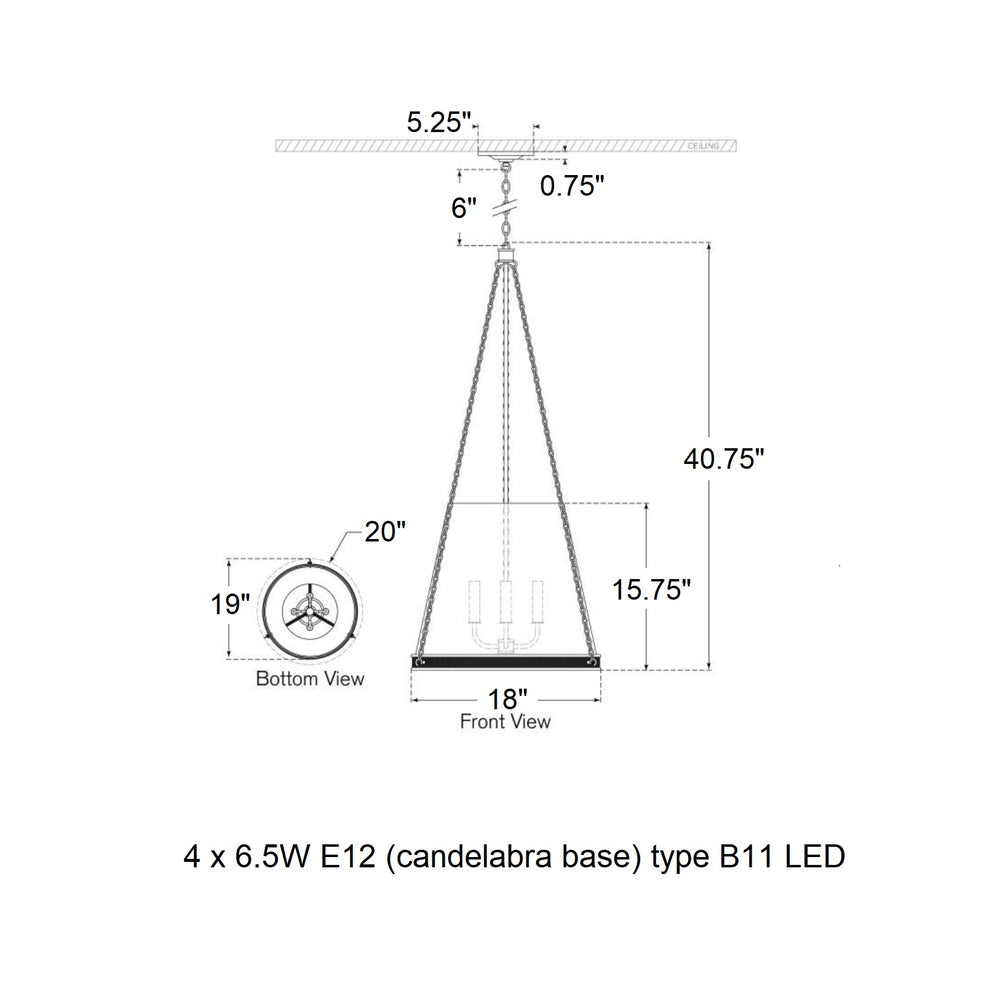 Visual Comfort Signature x Marie Flanigan Reese Pendant Light