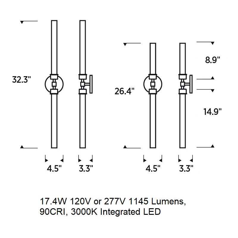Sean Lavin Linger LED Bathroom Vanity Light
