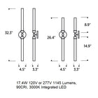 Sean Lavin Linger LED Bathroom Vanity Light