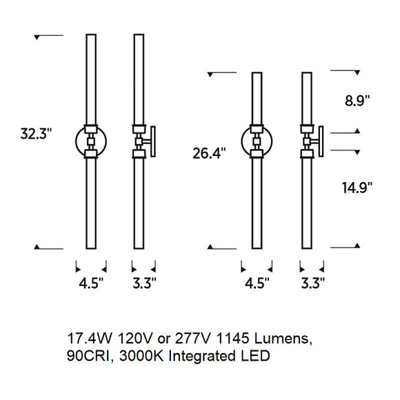 Sean Lavin Linger LED Bathroom Vanity Light
