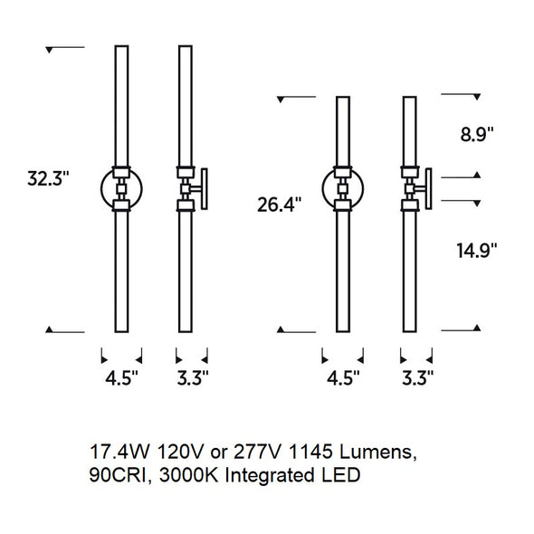 Sean Lavin Linger LED Bathroom Vanity Light