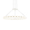 Sean Lavin Orbet LED Chandelier  option Natural Brass
