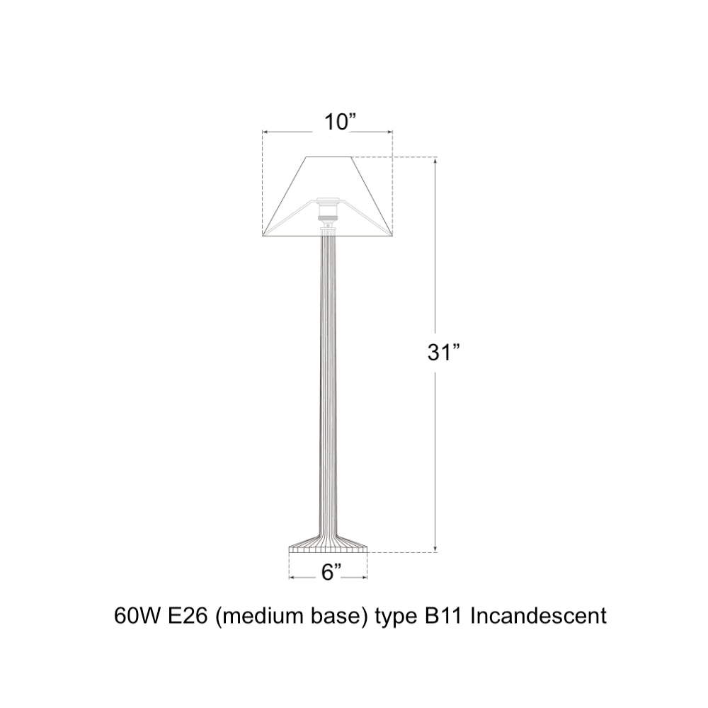 Visual Comfort Signature x Chapman and Myers Strie Table Lamp