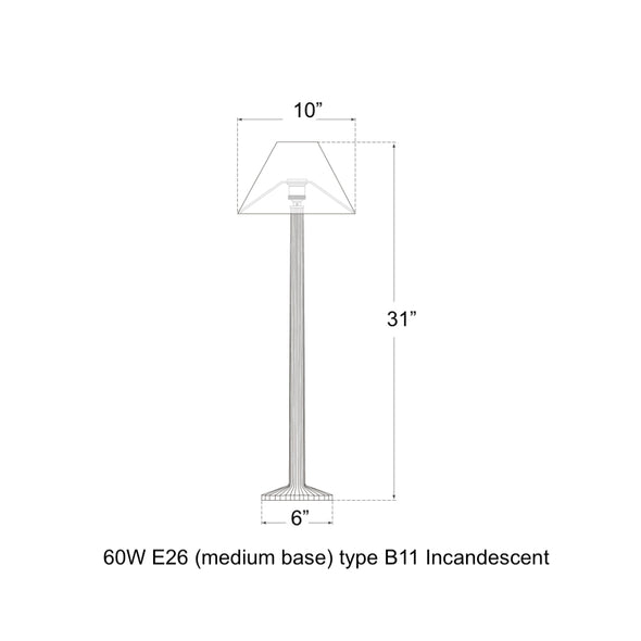 Visual Comfort Signature x Chapman and Myers Strie Table Lamp