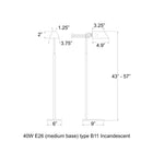 Visual Comfort Signature x Visual Comfort Swing Arm Floor Lamp