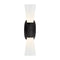 Visual Comfort Signature x Kelly Wearstler Utopia Double Bathroom Vanity Light  option Aged Iron