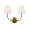 Visual Comfort Signature x Thomas O'Brien Vendome Double Wall Sconce  option Hand Rubbed Antique Brass