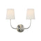 Visual Comfort Signature x Thomas O'Brien Vendome Double Wall Sconce  option Polished Nickel