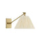Visual Comfort Signature x Marie Flanigan Wimberley Single Library Wall Sconce  option Silk Pleat