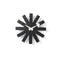 Asterisk Wall Clock  option Black
